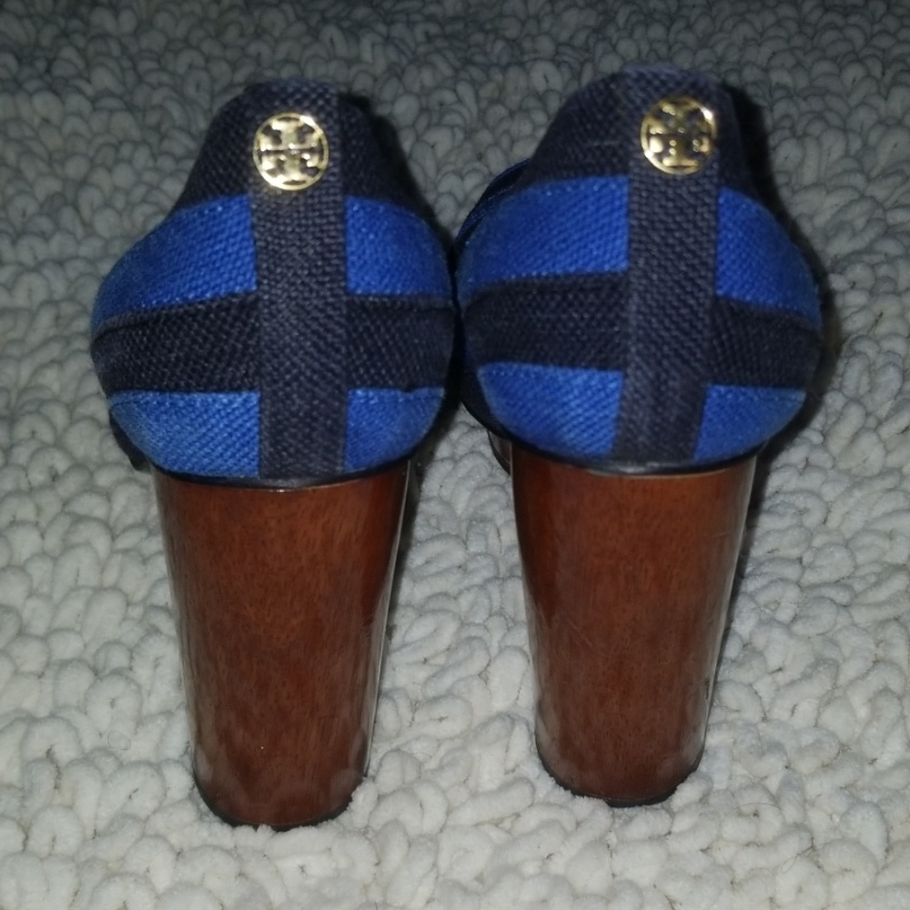 Tory burch Canvas/ wood pumps - Picture 4 of 8